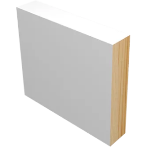 Baseboard Pine Primed Square 1x4 9/16 In X 3 1/2 In X 16 Ft